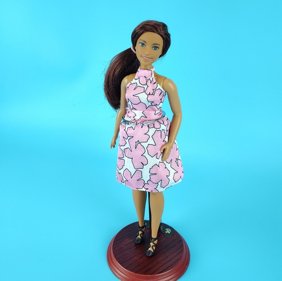 Mattel Curvy Barbie Doll #66 Beautiful Butterflies Burgundy Hair Redressed VG - Picture 8 of 12